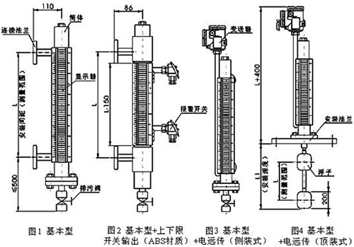 船用磁性浮子液位計結(jié)構(gòu)特點(diǎn)圖