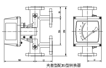 化工轉(zhuǎn)子流量計(jì)外形尺寸圖