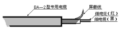 投入式超聲波液位計(jì)電纜線說(shuō)明圖