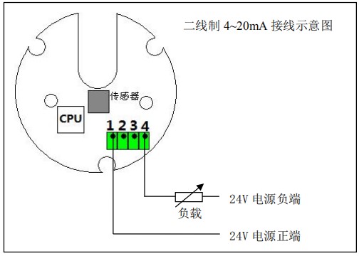 高粘度液體流量計(jì)二線(xiàn)制接線(xiàn)圖